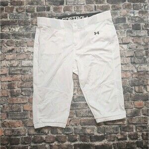 Under Armour Utility Softball Pants Cropped Women Size 2XL White